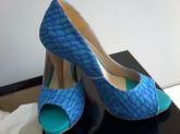 peep toe azul